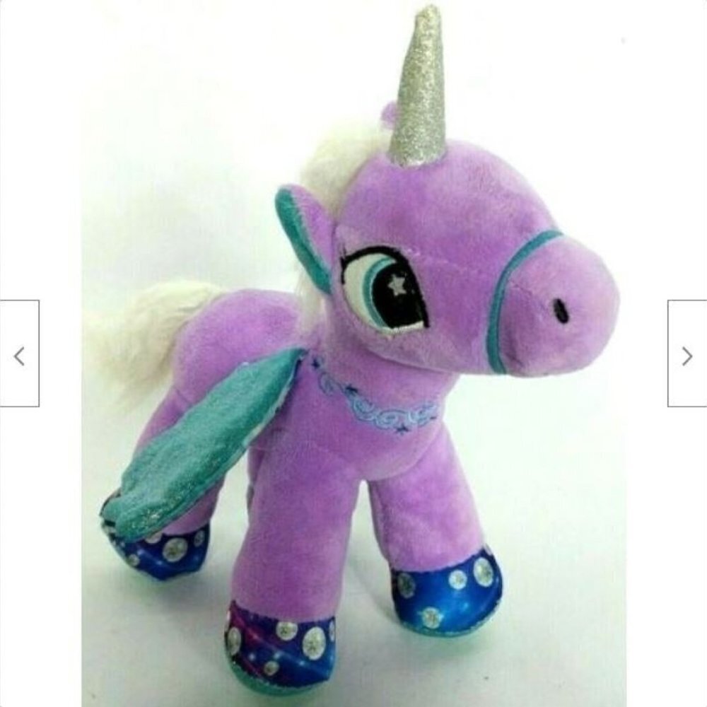Unicorn Purple Glitter Pony 9.5 Inch